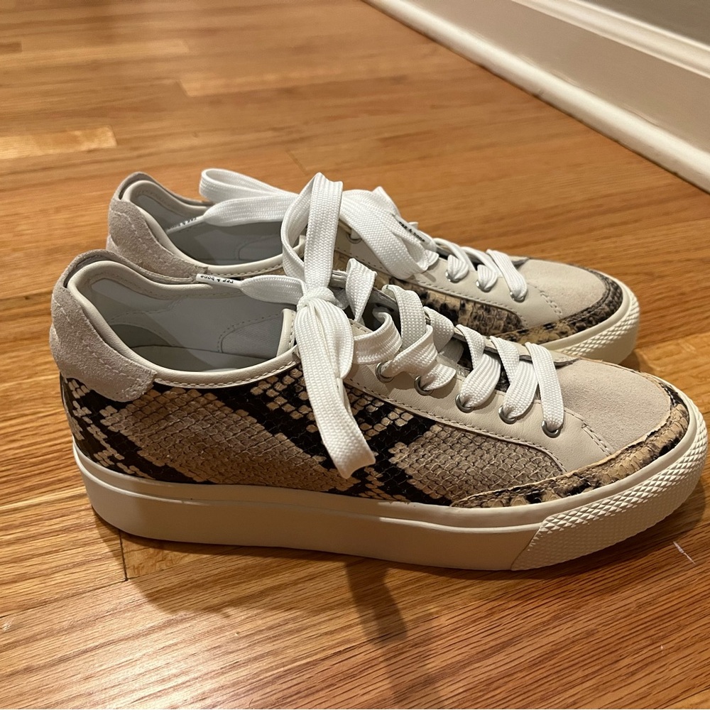 Rag and Bone womens snake skin sneaker.